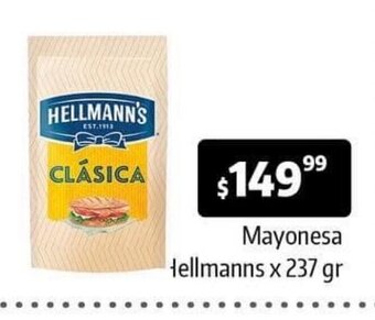 Mayonesa Hellmanns x 237gr