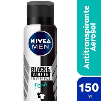 Coto Desodorante antitranspirante nivea men invisible black & white fresh spray x 150 ml oferta
