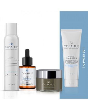 Punto de Salud Caviahue - kit iluminacion con obsequio (serum c + fango 50mg + agua termal + gratis crema de manos) oferta
