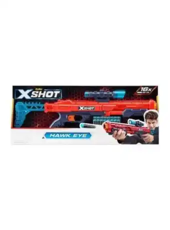 El Mundo del Juguete Escopeta pistola lanza dardos x-shot hawk eye roja oferta