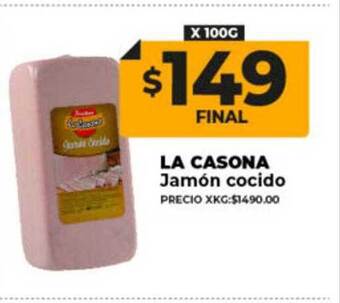 Supermayorista Vital La casona jamon cocido oferta