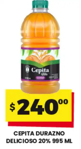 Cepita Durazno Delicioso 20% 995 ml.