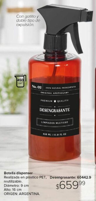 Tsu Cosméticos Botella Dispenser oferta