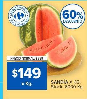 Carrefour Sandía oferta