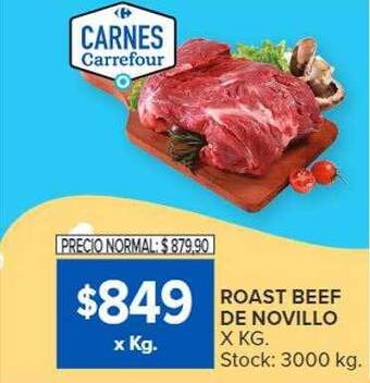 Carrefour Roast beef de novillo oferta