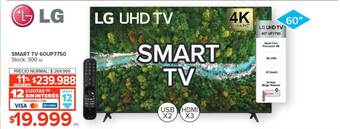 Carrefour Smart tv 60up7750 lg oferta