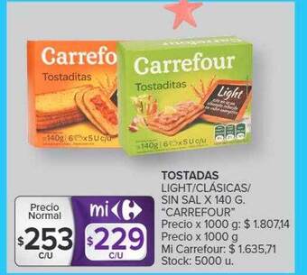 Carrefour Tostadas oferta