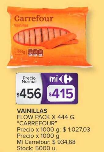 Carrefour Vainillas oferta