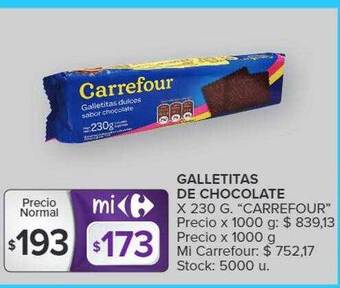 Carrefour Galletitas de chocolate oferta