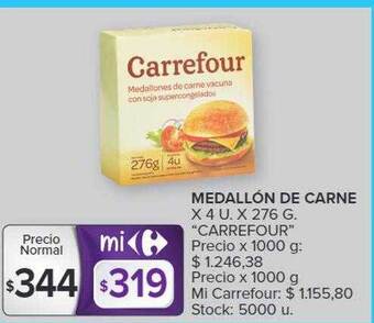 Carrefour Medallón de carne oferta