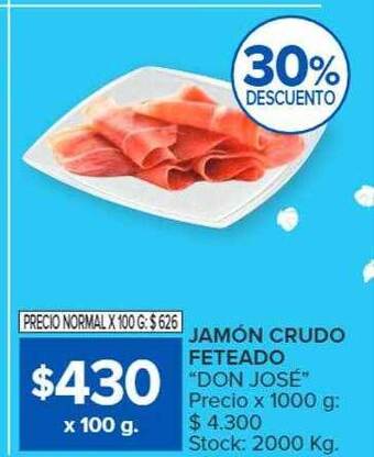 Carrefour Jamón crudo feteado oferta