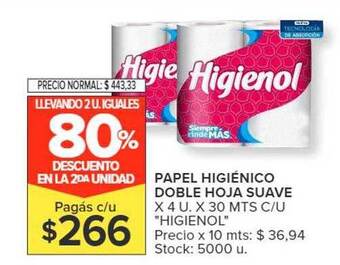 Carrefour Papel higiénico doble hoja suave oferta