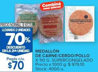 Carrefour Medallón de carne-cerdo-pollo oferta