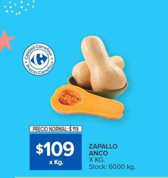 Carrefour Zapallo anco oferta
