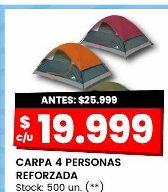 Changomas Carpa 4 personas oferta