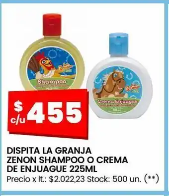 Changomas Shampoo dispita la granja zenon 225ml oferta