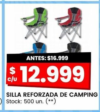 Changomas Silla reforzada de camping oferta