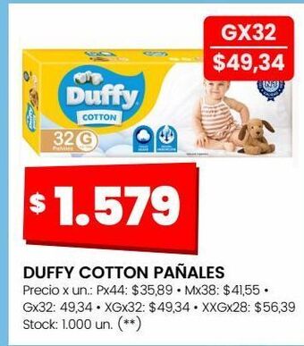 Changomas Pañales duffy cotton oferta