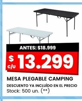 Changomas Mesa plegable camping oferta