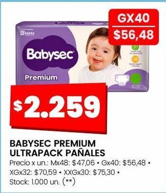 Changomas Pañales babysec oferta