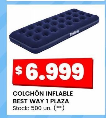 Changomas Colchón inflable bestway 1 plaza oferta