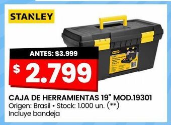 Changomas Caja de herramientas stanley oferta