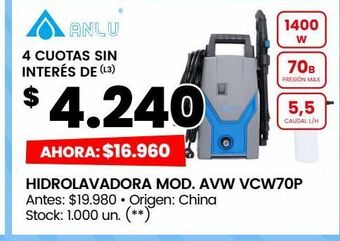 Changomas Hidrolavadora anlu oferta