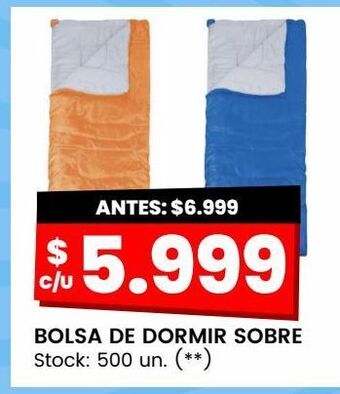 Changomas Bolsa de dormir sobre oferta