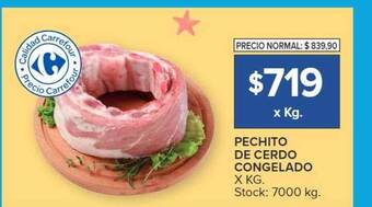 Carrefour Market Pechito de cerdo congelado oferta