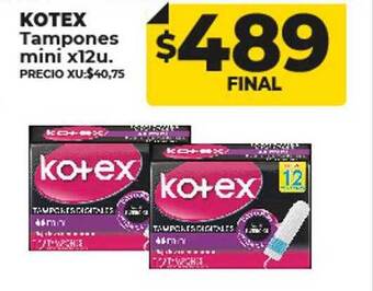 Supermayorista Vital Kotex oferta