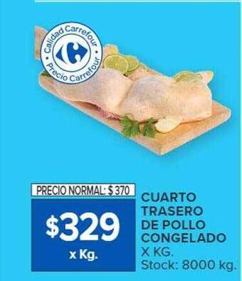 Carrefour Market Cuarto trasero de pollo congelado oferta