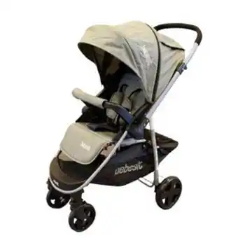 Frávega Cochecito de paseo bebesit c/manillar rebatible 1390 gris oferta