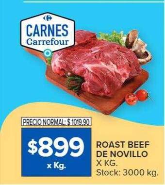 Carrefour Market Roast beef de novillo oferta