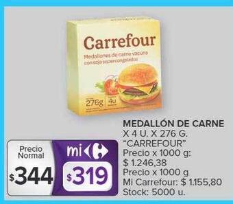 Carrefour Market Medallón de carne oferta
