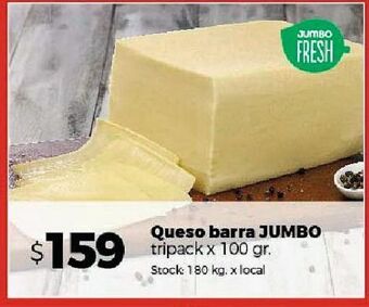 Disco Queso barra jumbo tripack 100g oferta