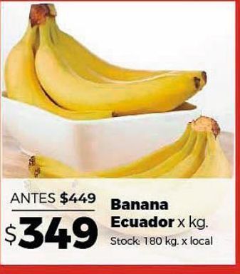 Disco Banana ecuador x kg oferta