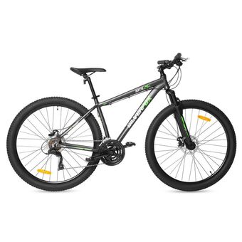 Frávega Bicicleta mountain bike rodado 29" aluminio t18 silverfox gris/verde oferta