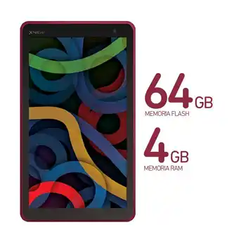 Frávega Tablet 7 pulgadas x view quantum q7s 64 gb mem int 4 ram - burgundy oferta