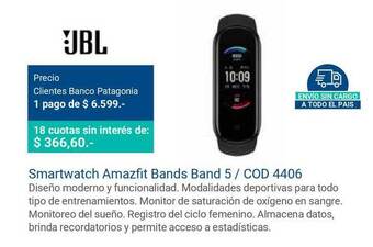 Jbl Smartwatch Amazfit Bands Band 5 Cod 4406
