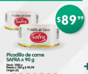 Supermercados Buenos Días Picadillo de Carne Safra x 90g oferta