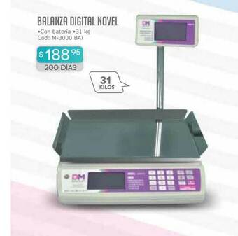 Cuotas del Sur Balanza Digital Novel M-3000 Bat oferta