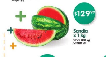 Supermercados Buenos Días Sandía x 1kg oferta