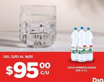 Supermercados DIA Agua Mineralizada Dia x 2L oferta