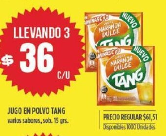 Supermercados Vea Jugo en Polvo Tang oferta