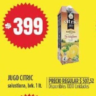 Supermercados Vea Jugo Citric oferta