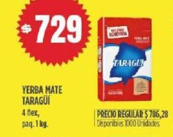 Supermercados Vea Yerba Mate Taragüi oferta