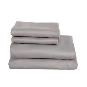 Sommier Center Juego de sábanas (1 plaza y media) zlow microfiber gris claro oferta