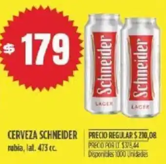 Supermercados Vea Cerveza Schneider oferta