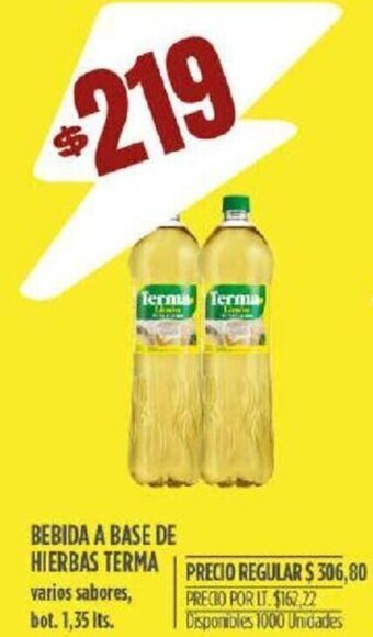 Supermercados Vea Bebida a Base de Hierbas Terma oferta
