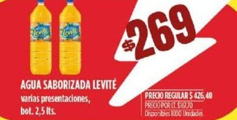 Supermercados Vea Agua Saborizada Levité oferta